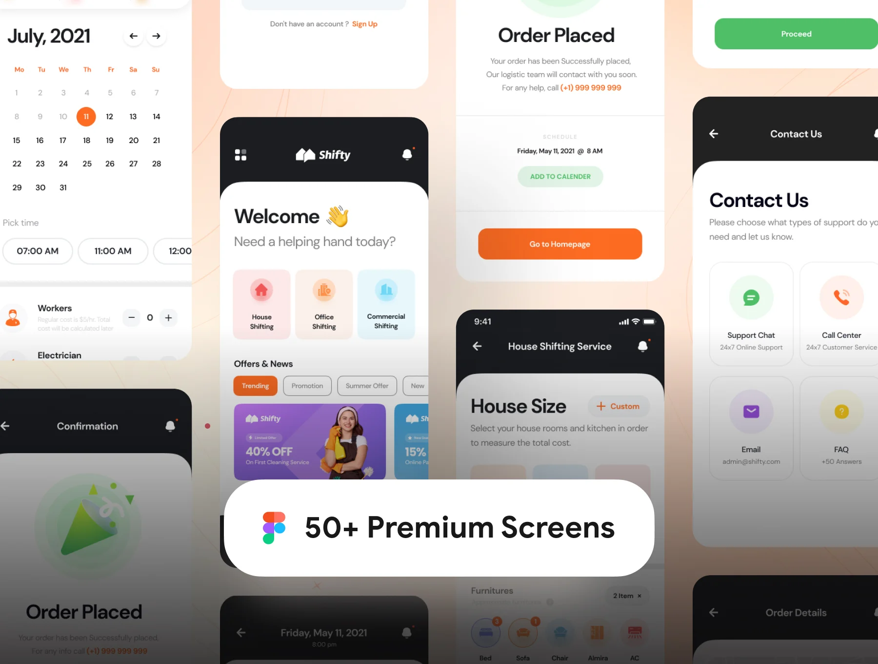 دانلود رابط کاربری Shifty - Home Service App UI Kit