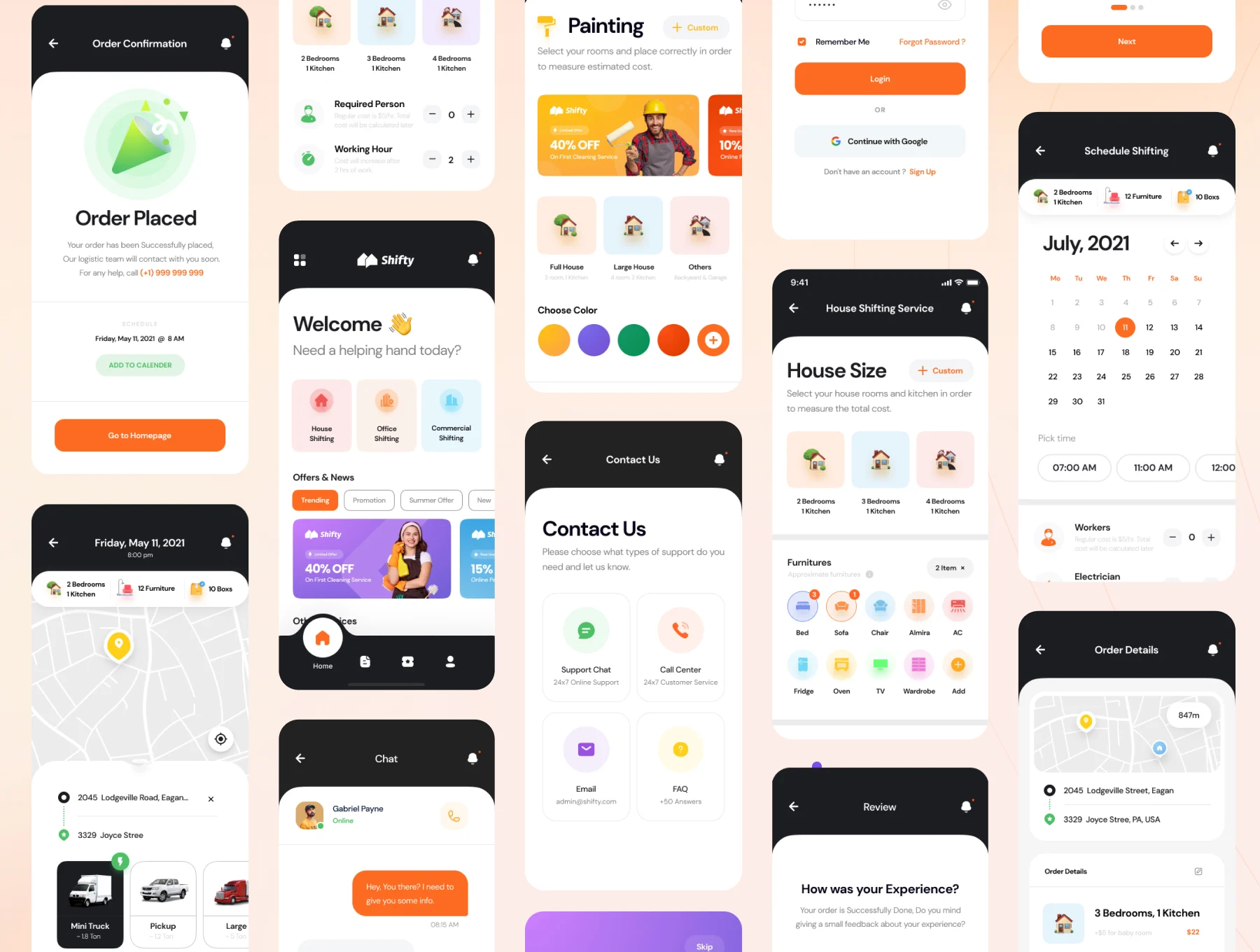 دانلود رابط کاربری Shifty - Home Service App UI Kit