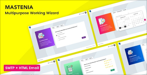 دانلود قالب Mastenia Sign up and Multipurpose Form Wizard