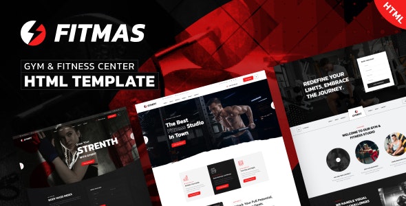 دانلود قالب سایت باشگاه ورزشی و بدنسازی Fitmas