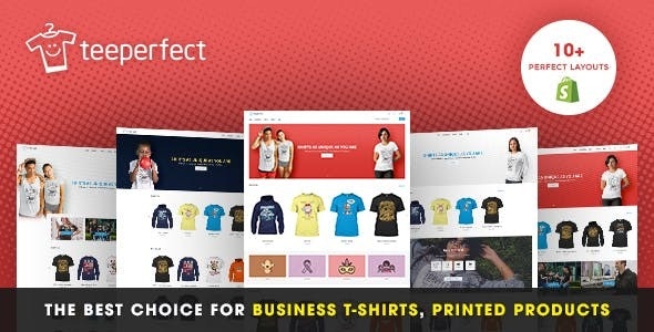 دانلود قالب فروشگاهی مدرن شاپیفای TeePerfect