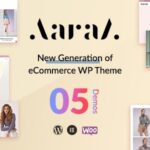 دانلود قالب فروشگاهی پوشاک شاپیفای Aaraa