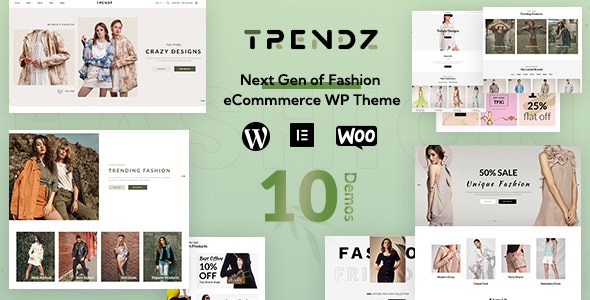 دانلود قالب فروشگاهی بوتیک وردپرس Trendz