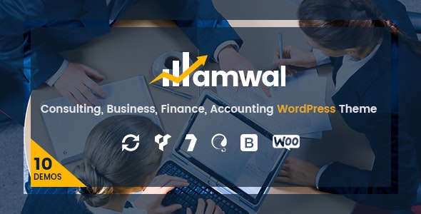 دانلود قالب حسابداری و خدمات مالی وردپرس Amwal