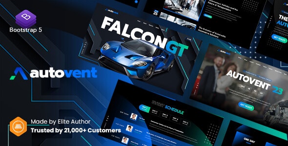 دانلود قالب سایت نمایشگاه خودرو Autovent