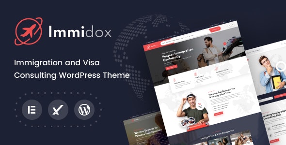 دانلود قالب مشاوره مهاجرتی و دانشجویی وردپرس Immidox