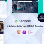 دانلود قالب فناوری اطلاعات و تکنولوژی Technix