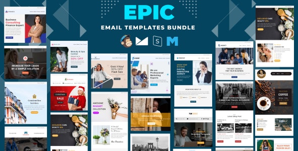 دانلود قالب مجموعه قالب های ایمیل Epic