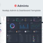 دانلود قالب NodeJS مدیریت چند منظوره Adminto
