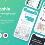 دانلود رابط کاربری Sophie Messaging app ui kit