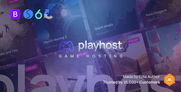 دانلود قالب سایت هاستینگ و سرور بازی Playhost