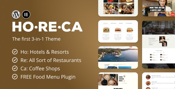 دانلود قالب سایت هتل داری HoReCa