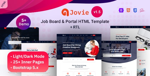 دانلود قالب سایت دایرکتوری مشاغل Jovie