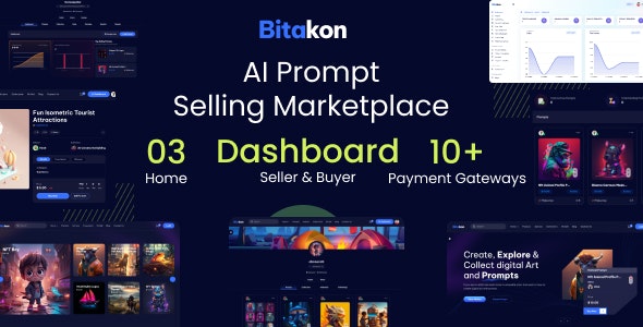 دانلود اسکریپت مارکت پلیس مدرن Bitakon