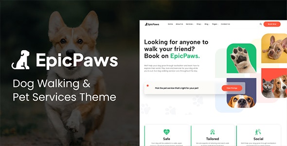 دانلود قالب پت شاپ وردپرس EpicPaws