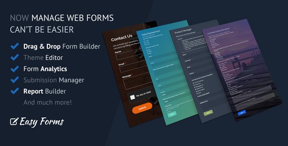 دانلود اسکریپت فرم ساز پیشرفته Easy Forms