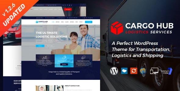 دانلود قالب شرکت حمل و نقل وردپرس Cargo HUB