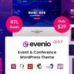 دانلود قالب مدیریت رویداد و کنفرانس Evenio