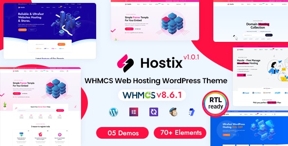 دانلود قالب هاستینگ وردپرس Hostix