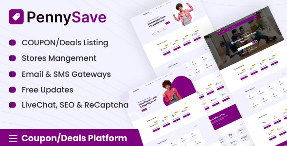 دانلود اسکریپت پلتفرم ارائه تخفیفات PennySave