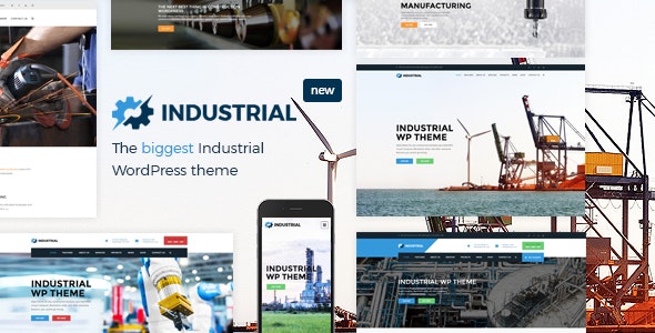 دانلود قالب صنعتی و کارخانه وردپرس Industrial