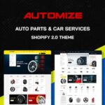 دانلود قالب فروشگاه قطعات و لوازم خودرو شاپیفای Automize