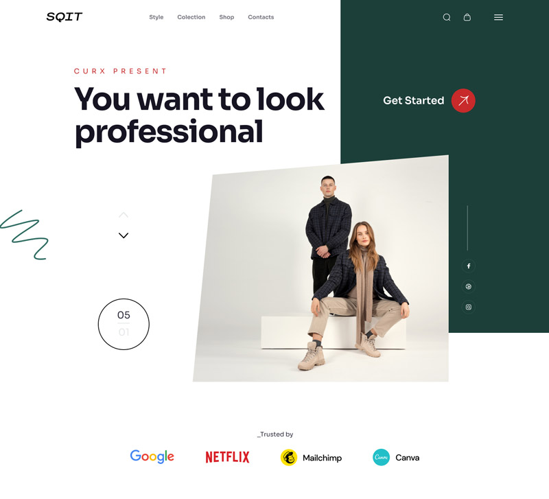 دانلود رابط کاربری وب سایت فروشگاهی SQIT