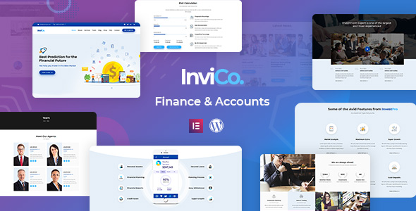 دانلود قالب شرکتی وردپرس Invico