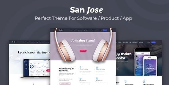 دانلود قالب صفحه فرود SanJose