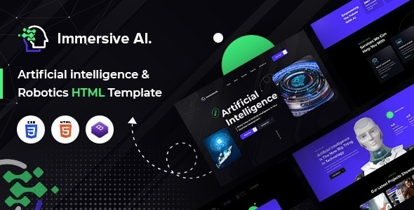 دانلود قالب سایت Immersive AI