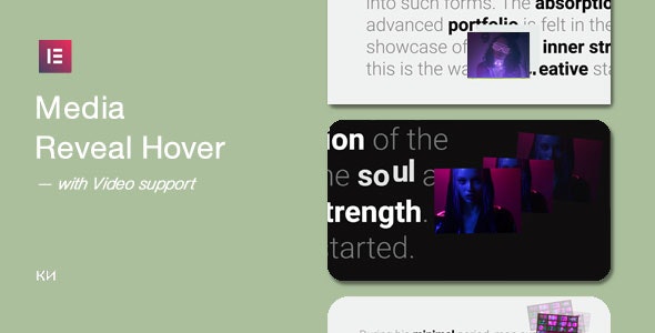 دانلود افزونه وردپرس Media Reveal Hover for Elementor