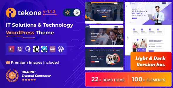 دانلود قالب وردپرس فناوری اطلاعات Tekone