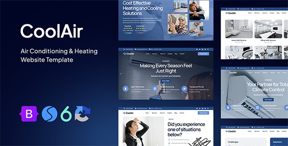 دانلود قالب سایت خدماتی CoolAir