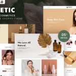 دانلود قالب فروشگاهی لوازم آرایشی شاپیفای Cametic