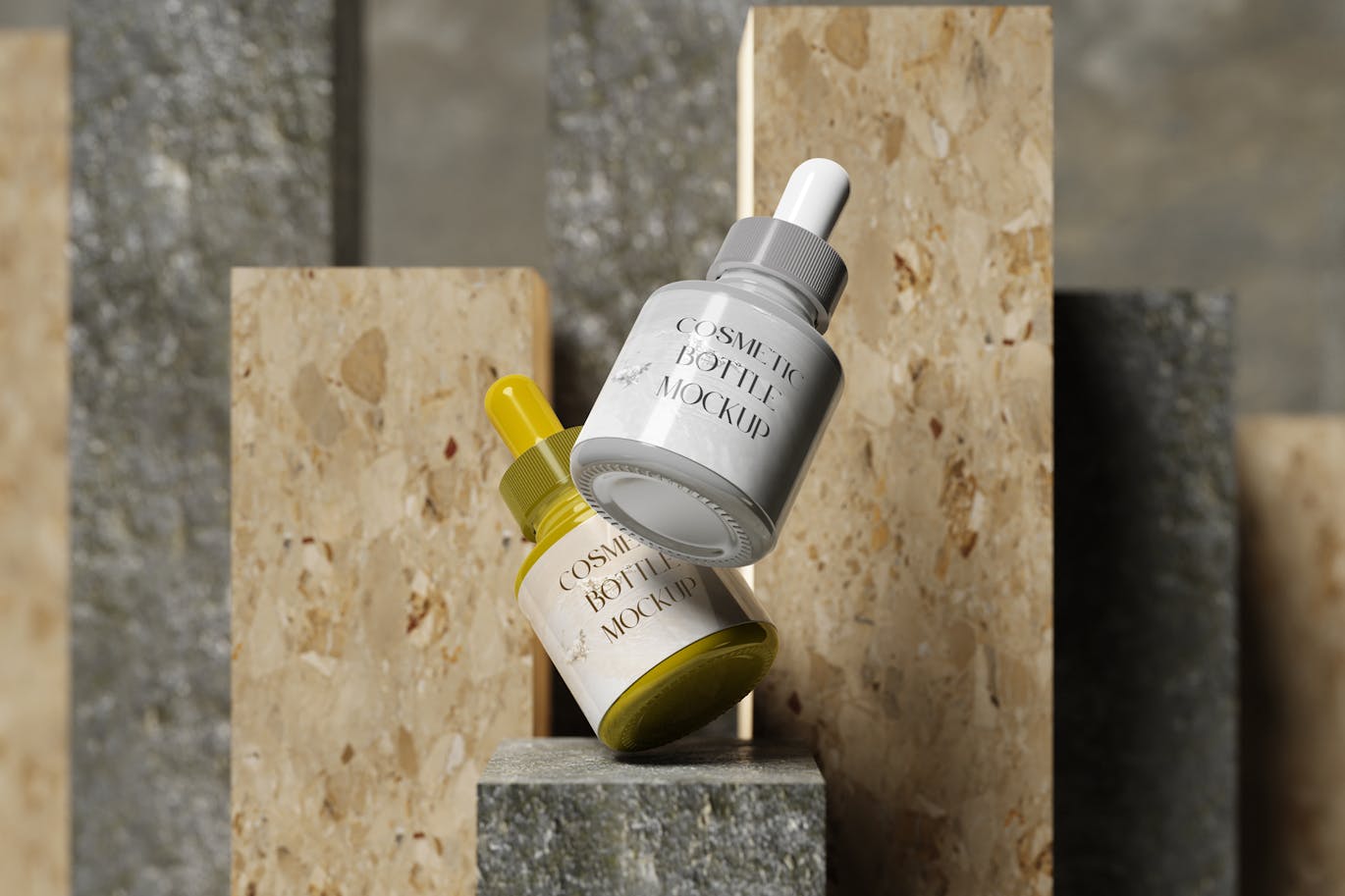 دانلود موکاپ لایه باز Cosmetic Dropper Bottle Mockup