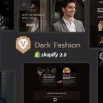 دانلود قالب شاپیفای Monaliza دانلود قالب فروشگاهی چند منظوره شاپیفای Dark Fashion