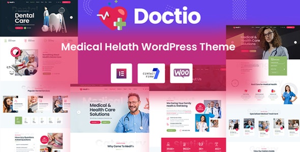 دانلود قالب پزشکی چند منظوره وردپرس Doctio