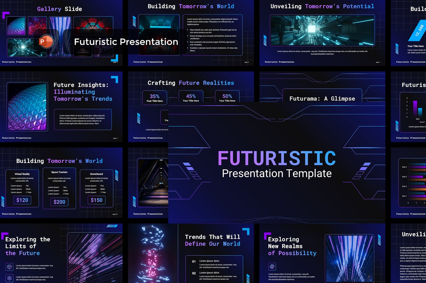 دانلود قالب پاورپوینت Futuristic