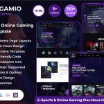 دانلود قالب HTML گیمینگ Gamio