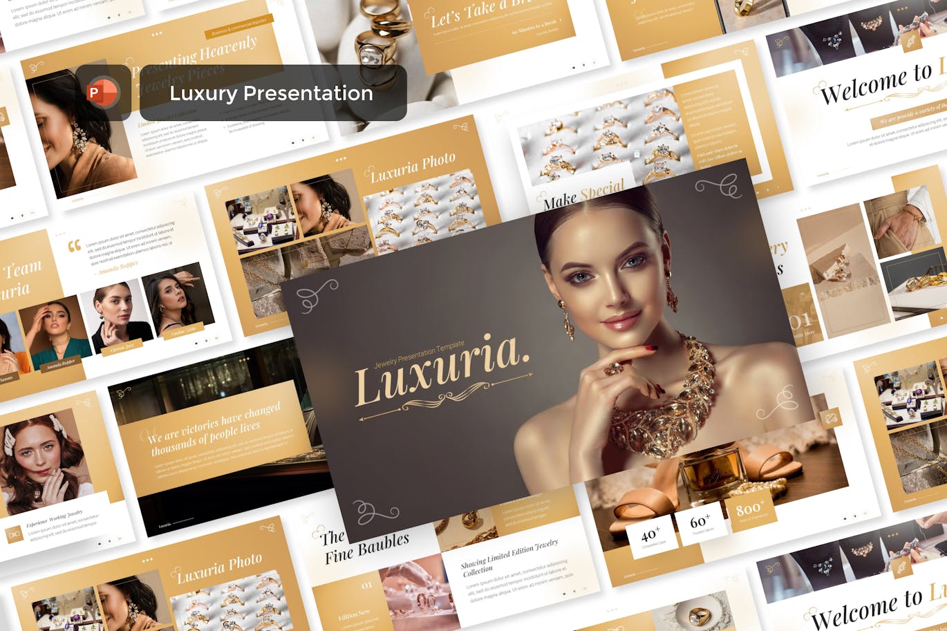 دانلود قالب پاورپوینت Luxuria
