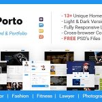 دانلود قالب HTML نمونه کار و رزومه My Porto
