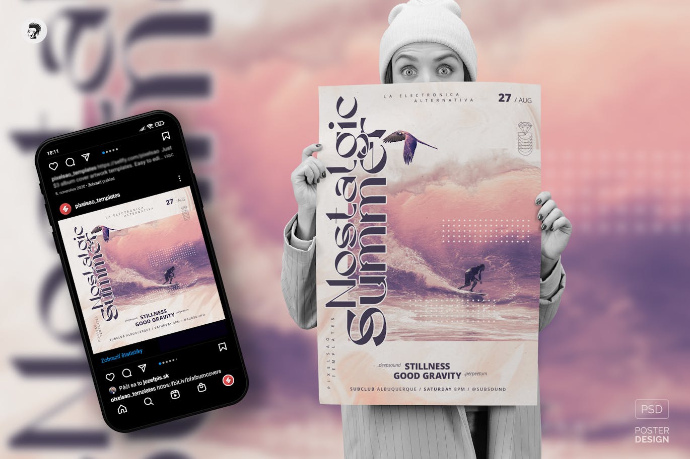دانلود فلایر لایه باز Nostalgic Summer