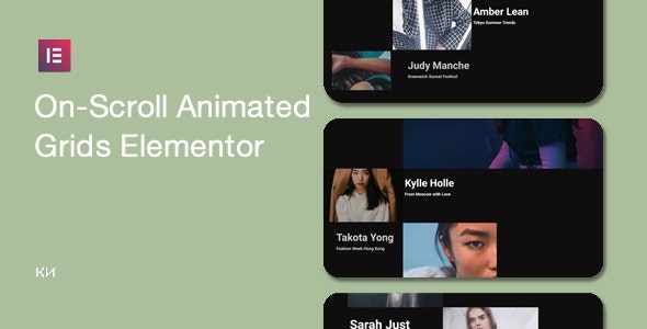 دانلود افزونه وردپرس On-Scroll Animated Grid for Elementor