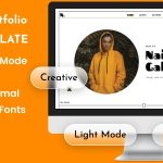 دانلود قالب ری اکت نمونه کار و رزومه شخصی Nairobi