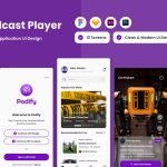 رابط کاربری Podify - Podcast Player Mobile App