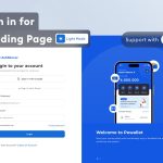 دانلود رابط کاربری Sign In for Landing Page