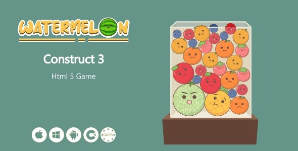 دانلود سورس HTML5 بازی Watermelon