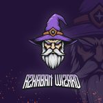 دانلود لوگو گیمینگ A Muscular Pitbull Logo Template دانلود لوگو گیمینگ جادوگر Wizard Logo