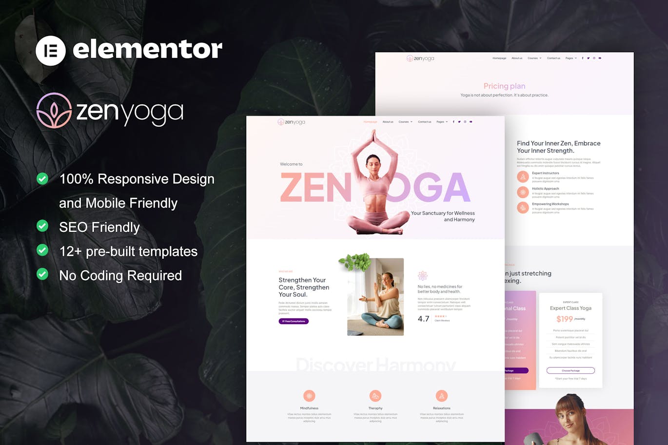 دانلود قالب وردپرس یوگا ZenYoga