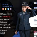 دانلود قالب سایت خدمات امنیتی Hawkeye